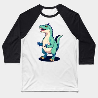 Fun Cartoon Dino 06 Baseball T-Shirt